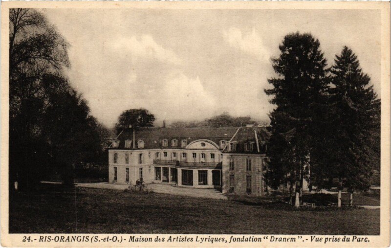 Carte postale ancienne Ris-Orangis Maison des Artistes Lyriques à Ris-Orangis