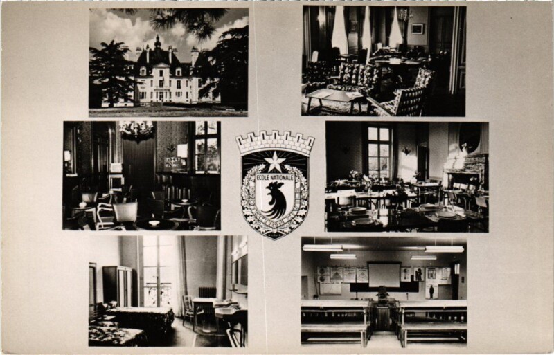 Carte postale ancienne Nainville-les-Roches Ecole Nationale de la Protection Civile à Nainville-les-Roches