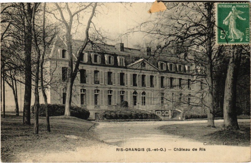 Carte postale ancienne Ris-Orangis Chateau de Ris à Ris-Orangis