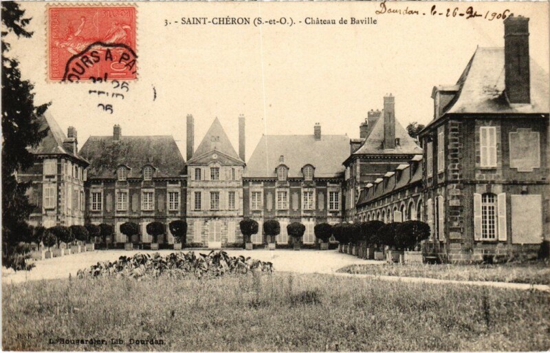 Carte postale ancienne Saint-Cheron Chateau de Baville