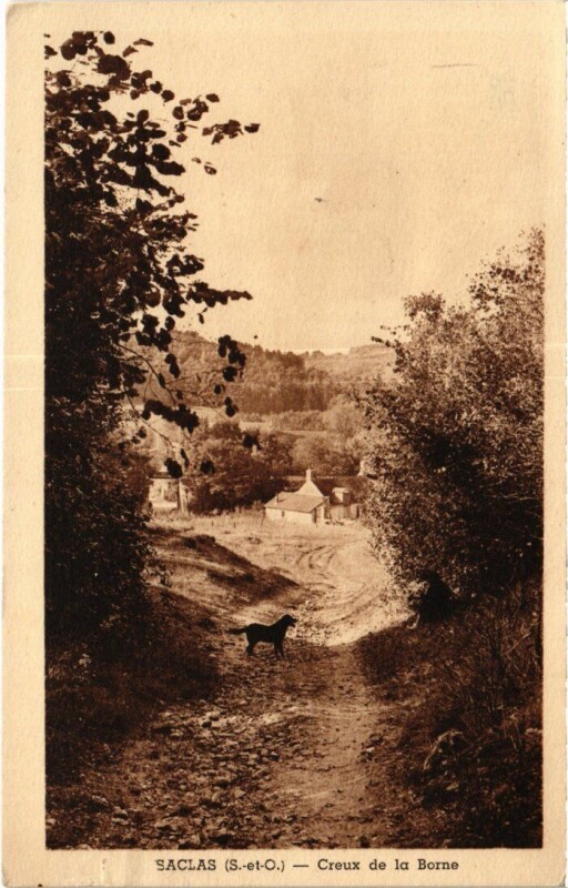 Carte postale ancienne Saclas Creux de la Borne à Saclas