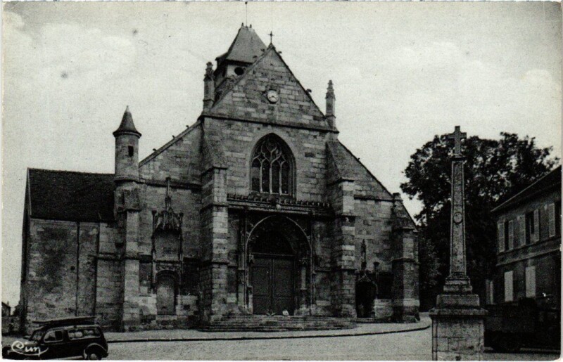 Carte postale ancienne Longjumeau L'Eglise Saint-Martin à Longjumeau