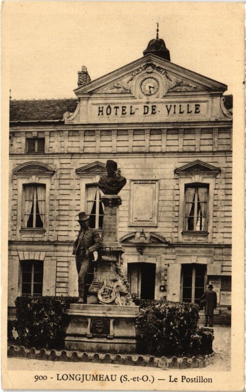 Carte postale ancienne Longjumeau Le Postillon à Longjumeau