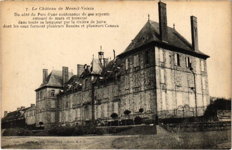 Carte postale ancienne Chateau de Mesnil-Voisin