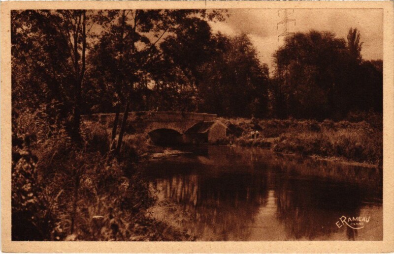 Carte postale ancienne Janville-sur-Juine Le Pont de Cochet à Janville-sur-Juine