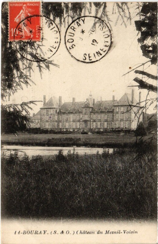 Carte postale ancienne Bouray-sur-Juine Chateau du Mesnil-Voisin à Bouray-sur-Juine