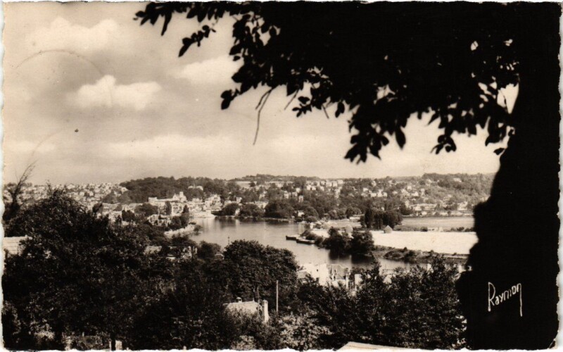 Carte postale ancienne Athis-Mons La Vallee se la Seine - Cote Ablon à Athis-Mons