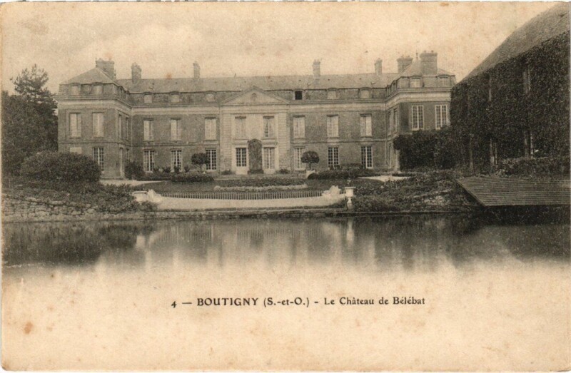 Carte postale ancienne Boutigny Le Chateau de Belebat