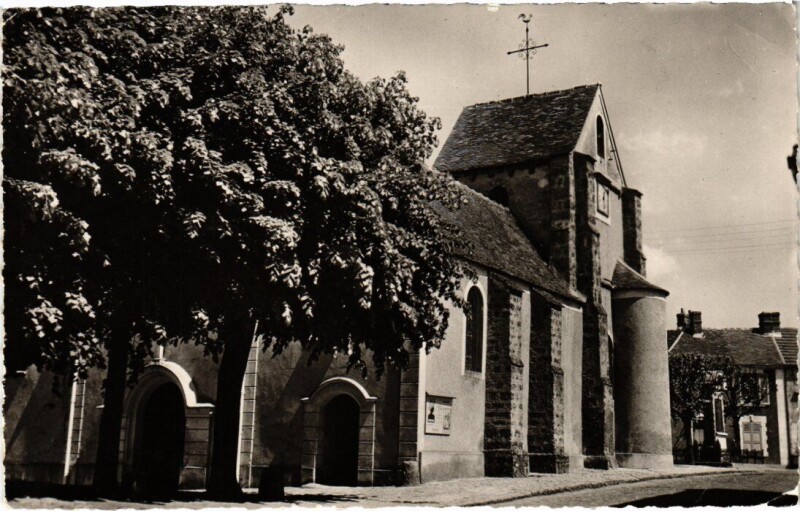 Carte postale ancienne Bures-sur-Yvette Eglise à Bures-sur-Yvette
