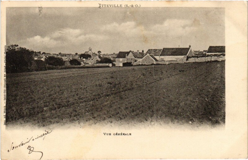 Carte postale ancienne Itteville Vue Generale à Itteville