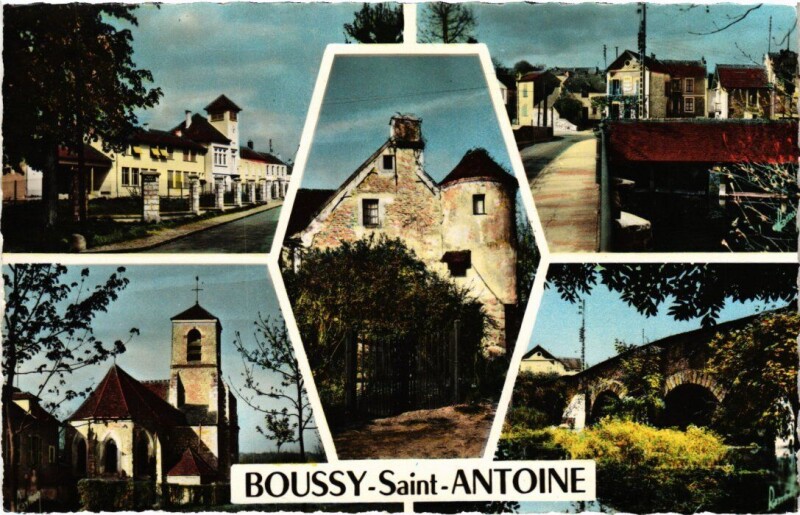 Carte postale ancienne Boussy-Saint-Antoine Scenes à Boussy-Saint-Antoine