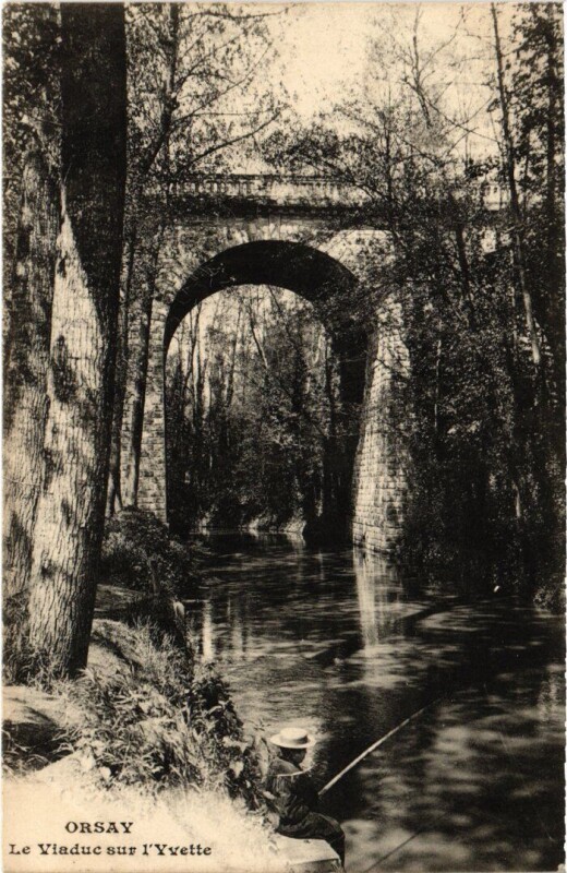 Carte postale ancienne Orsay Le Viaduc sur l'Yvette à Orsay