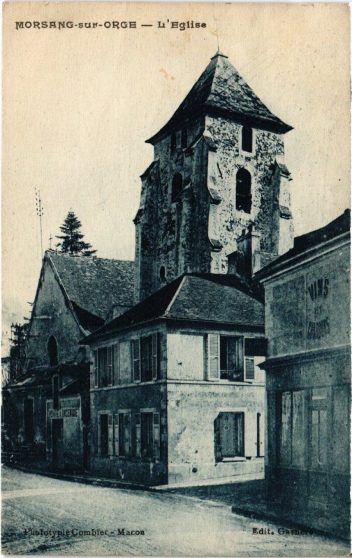 Carte postale ancienne Morsang-sur-Orge Eglise à Morsang-sur-Orge