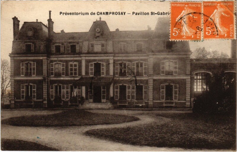 Carte postale ancienne Draveil Preventorium de Champrosay - Pavillon à Draveil