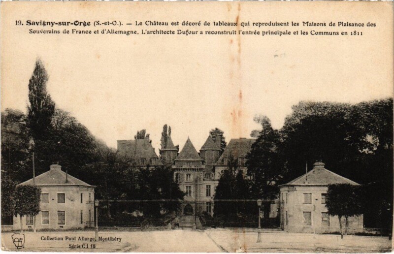 Carte postale ancienne Savigny-sur-Orge Le Chateau à Savigny-sur-Orge