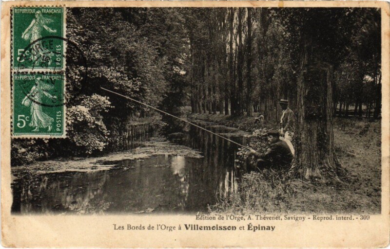 Carte postale ancienne Villemoisson Epinay - Les Bords de l'Orge