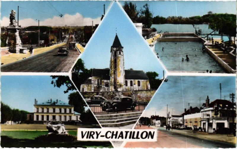 Carte postale ancienne Viry-Chatillon Scenes