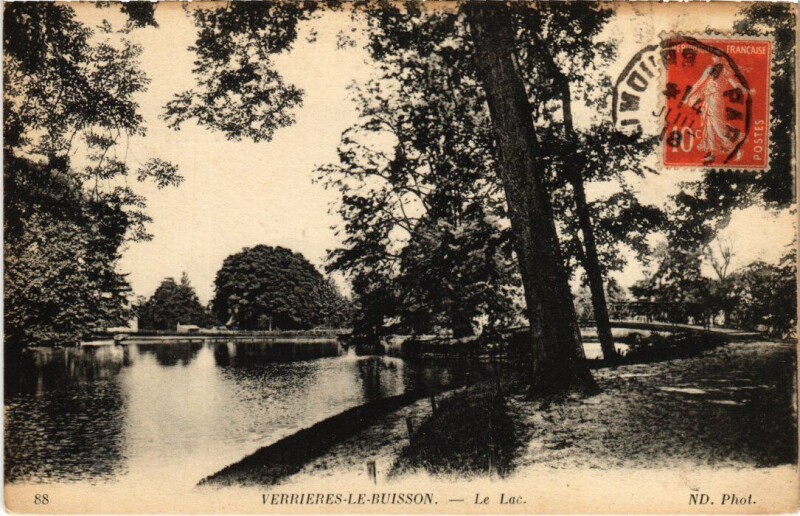Carte postale ancienne Verrieres-le-Buisson Le Lac