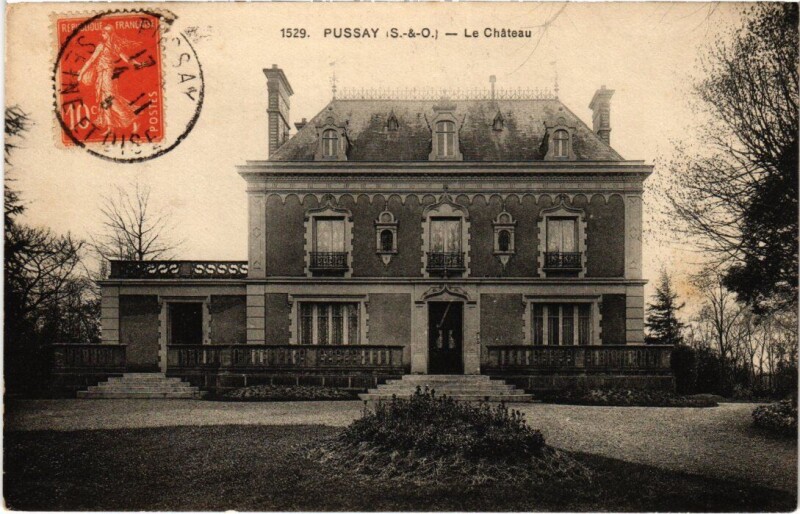 Carte postale ancienne Pussay Le Chateau à Pussay