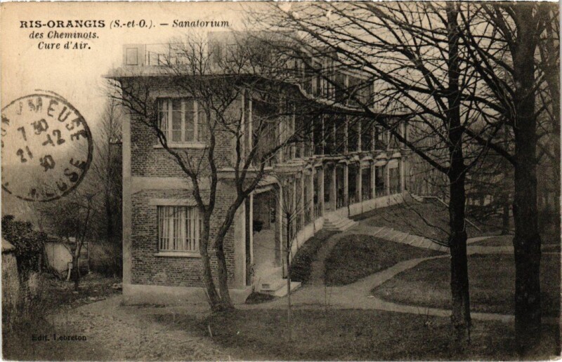 Carte postale ancienne Ris-Orangis Sanatorium des Cheminots à Ris-Orangis