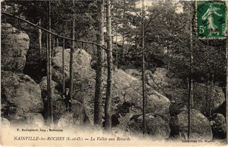 Carte postale ancienne Nainville-les-Roches La Vallee aux Renards à Nainville-les-Roches