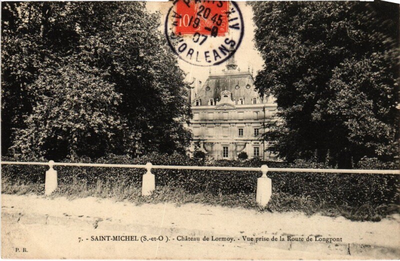 Carte postale ancienne Saint-Michel-sur-Orge Chateau de Lormoy à Ormoy