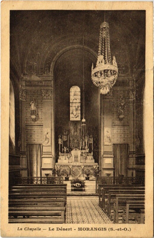 Carte postale ancienne Morangis Le Desert - La Chapelle à Morangis