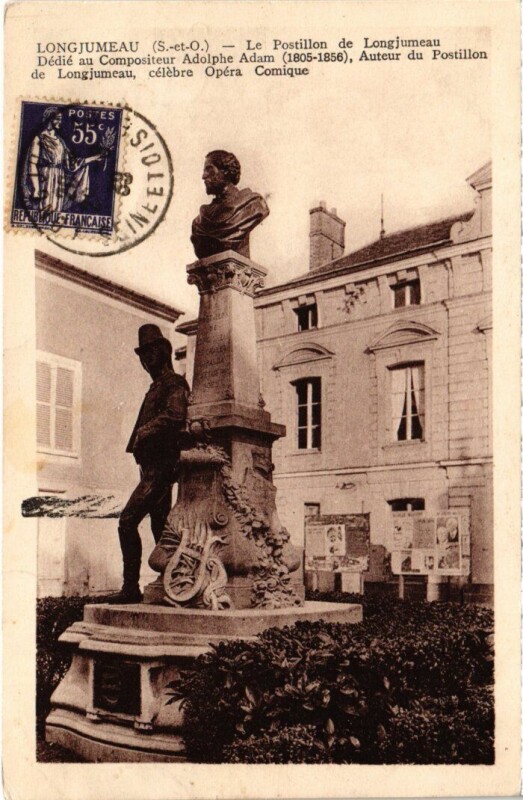 Carte postale ancienne Longjumeau Le Postillon à Longjumeau