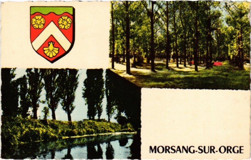 Carte postale ancienne Morsang-sur-Orge Sous-Bois - L'Orge à Morsang-sur-Orge
