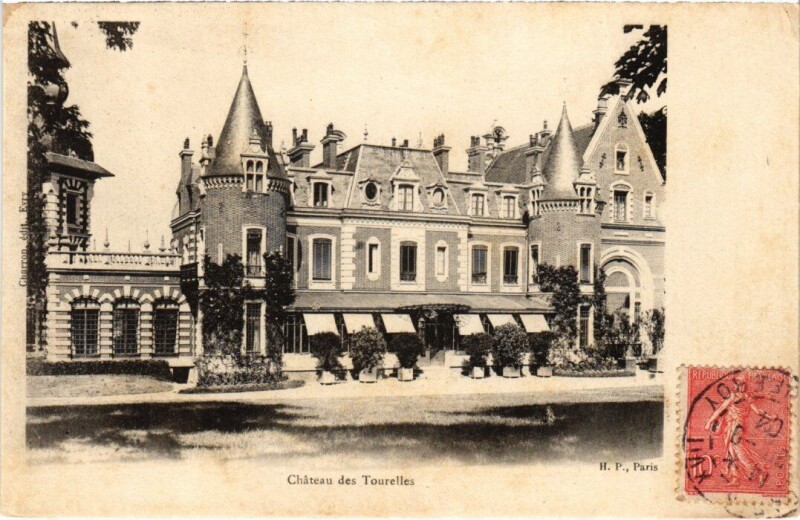Carte postale ancienne Chateau des Tourelles