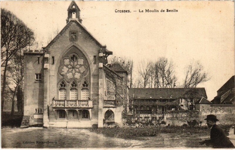 Carte postale ancienne Crosne Le Moulin de Senlis à Crosne