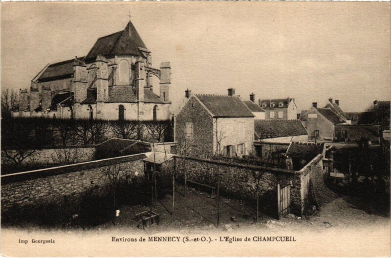 Carte postale ancienne Champcueil Eglise à Champcueil
