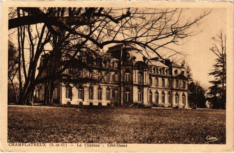 Carte postale ancienne Champlatreux Chateau - Cote Ouest