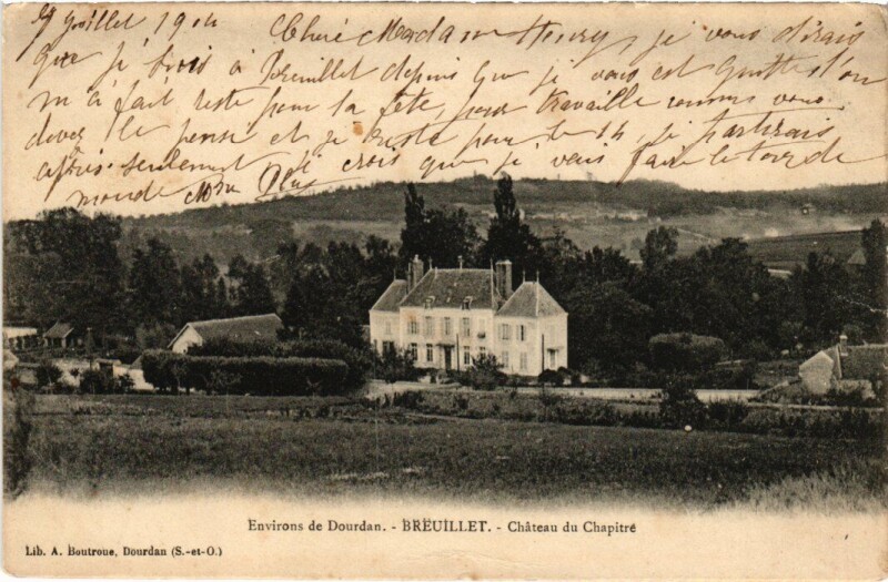 Carte postale ancienne Breuillet Chateau du Chapitre à Breuillet