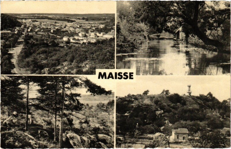 Carte postale ancienne Maisse Scenes à Maisse