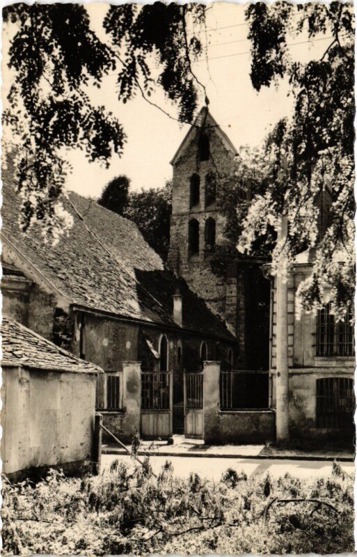 Carte postale ancienne La Norville Eglise à La Norville