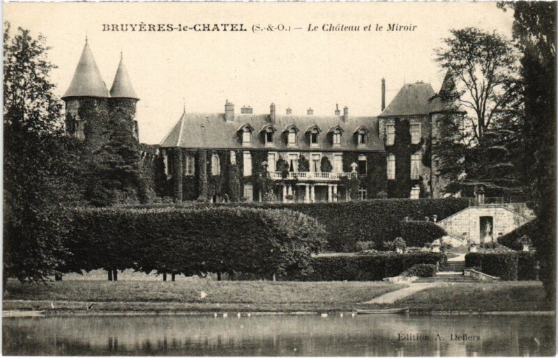 Carte postale ancienne Bruyeres-le-Chatel Chateau - Miroir