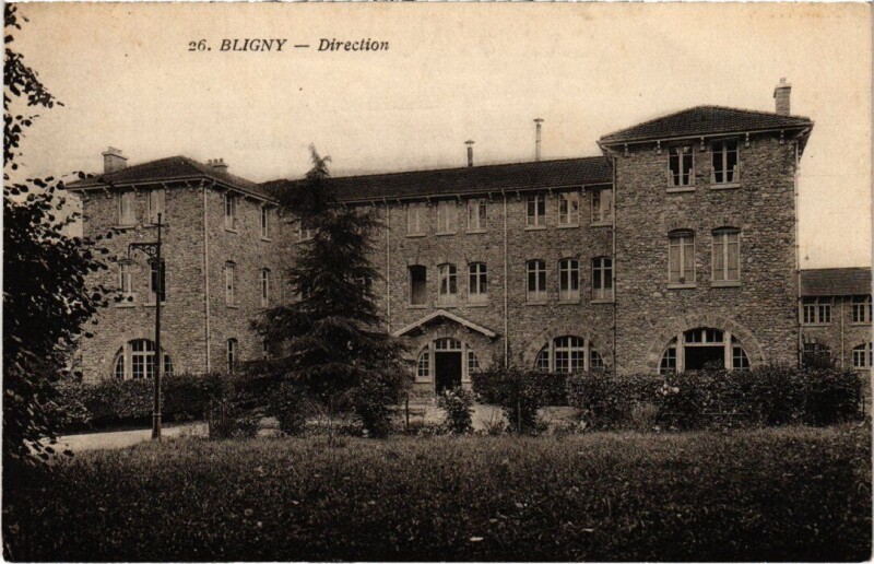 Carte postale ancienne Bligny - Direction