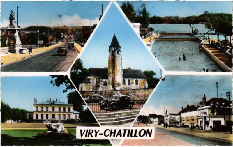 Carte postale ancienne Viry-Chatillon Scenes
