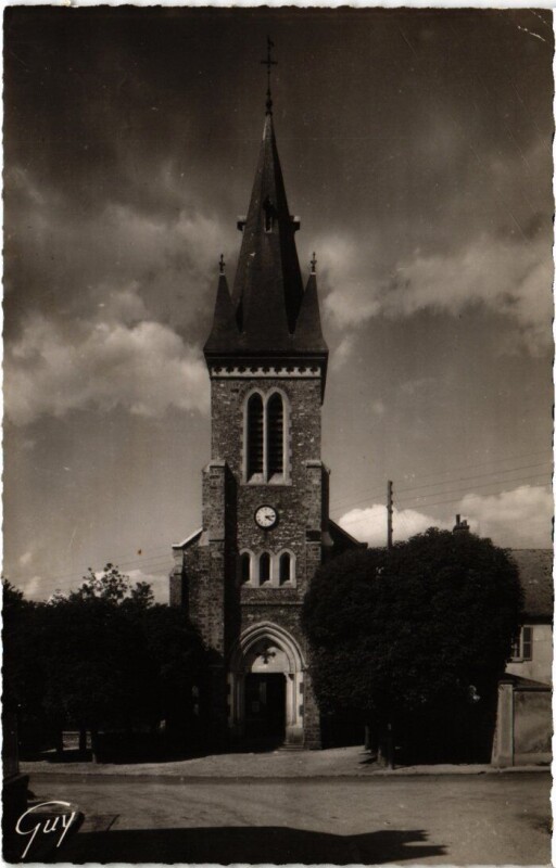 Carte postale ancienne Saint-Michel-sur-Orge Eglise à Saint-Michel-sur-Orge