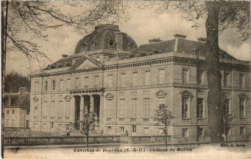 Carte postale ancienne Environs de Dourdan Chateau du Marais à Dourdan
