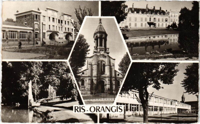 Carte postale ancienne Ris-Orangis Scenes à Ris-Orangis