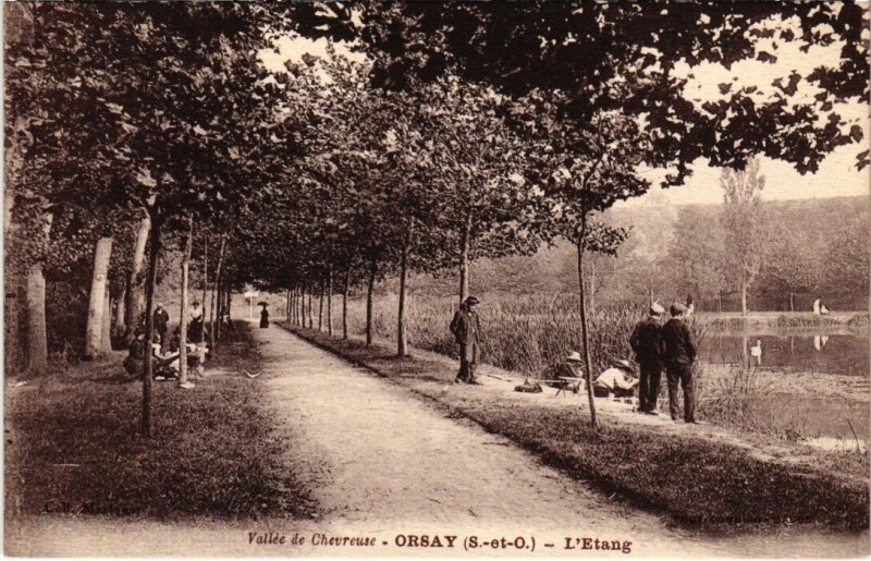 Carte postale ancienne Orsay Etang à Orsay