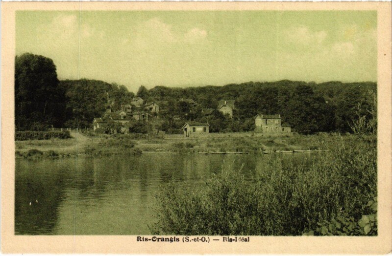 Carte postale ancienne Ris-Orangis Ris-Ideal à Ris-Orangis