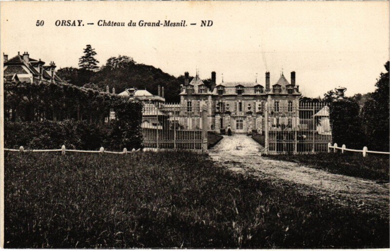 Carte postale ancienne Orsay Chateau du Grand-Mesnil à Orsay