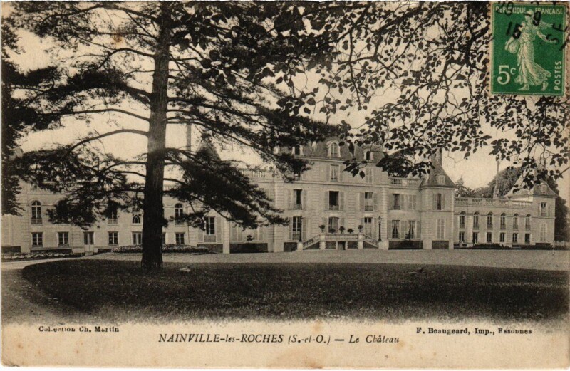 Carte postale ancienne Nainville-les-Roches Le Chateau à Nainville-les-Roches