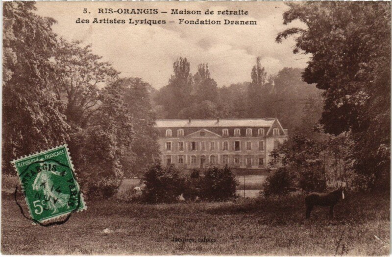 Carte postale ancienne Ris-Orangis Maison de Retraite des Artistes Lyriques à Ris-Orangis