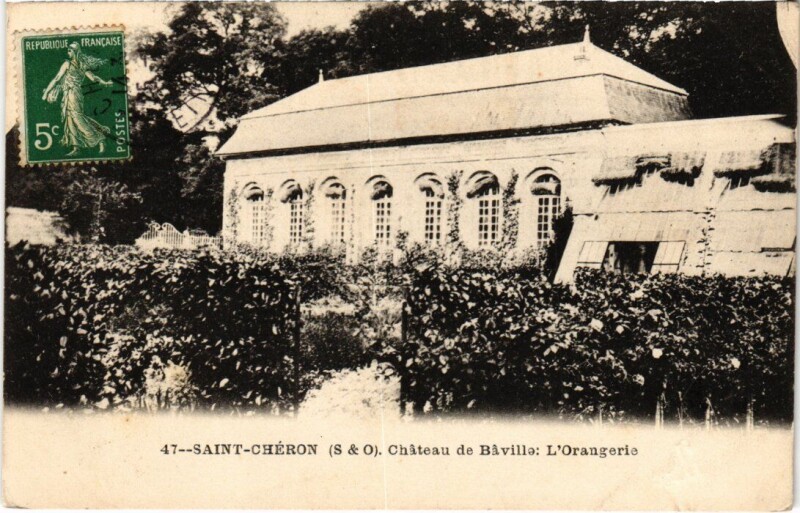 Carte postale ancienne Saint-Cheron Chateau de Baville - L'Orangerie