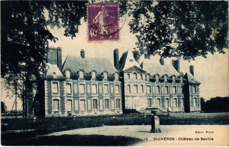 Carte postale ancienne Saint-Cheron Chateau de Baville