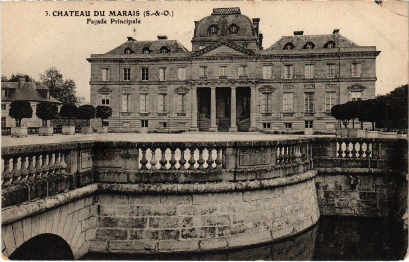 Carte postale ancienne Chateau du Marais - Facade Principale